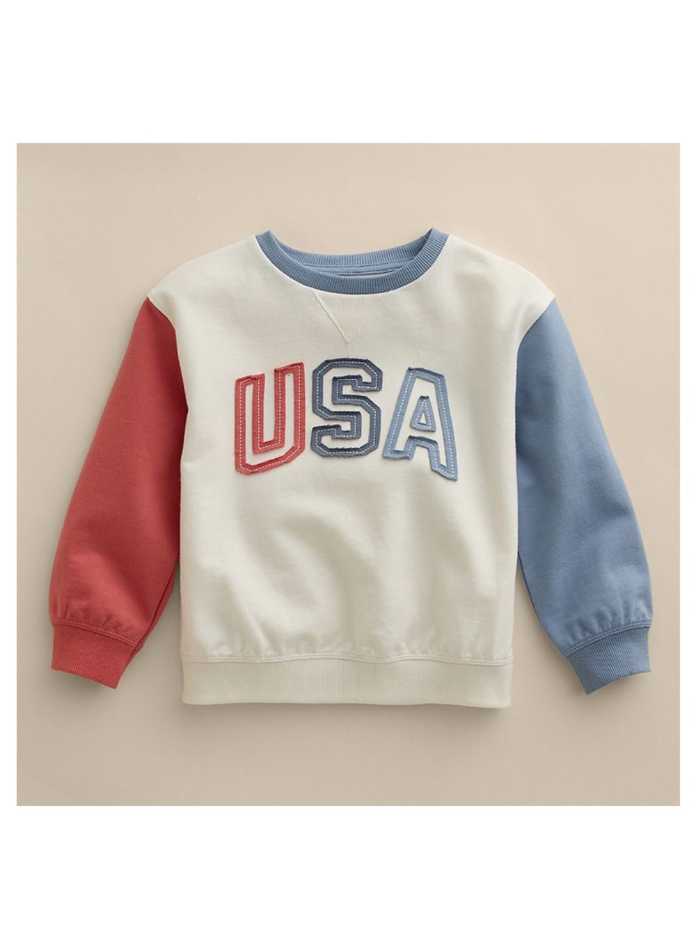 USA Logo Colorblock Crewneck Sweatshirt - unisex by Lauren Conrad